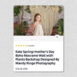 Kate 7x5 Bohemian Style Backdrop